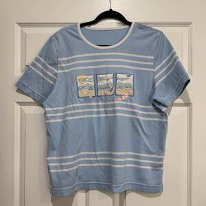 Size Large Embroidered Tshirt with Stains